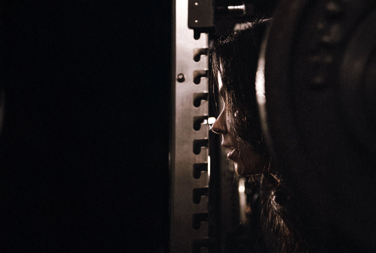 Athlete training in the gym